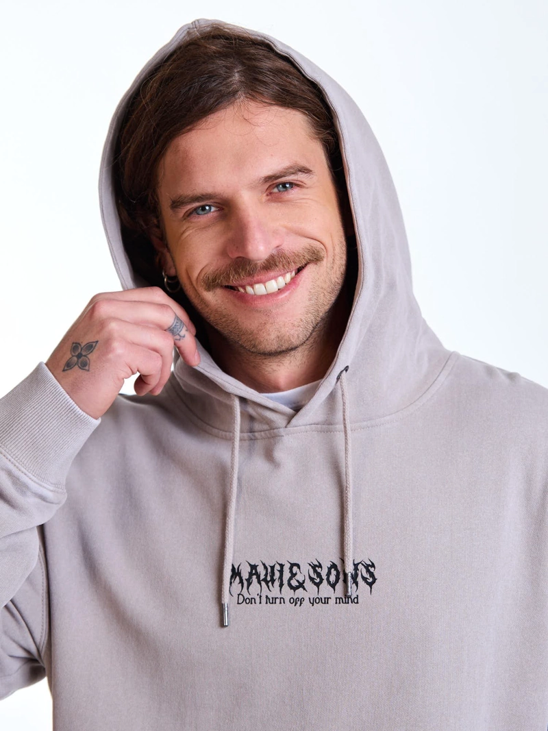 POLERON CANGURO SAND VIBES BEIGE HOMBRE MAUI AND SONS - 5