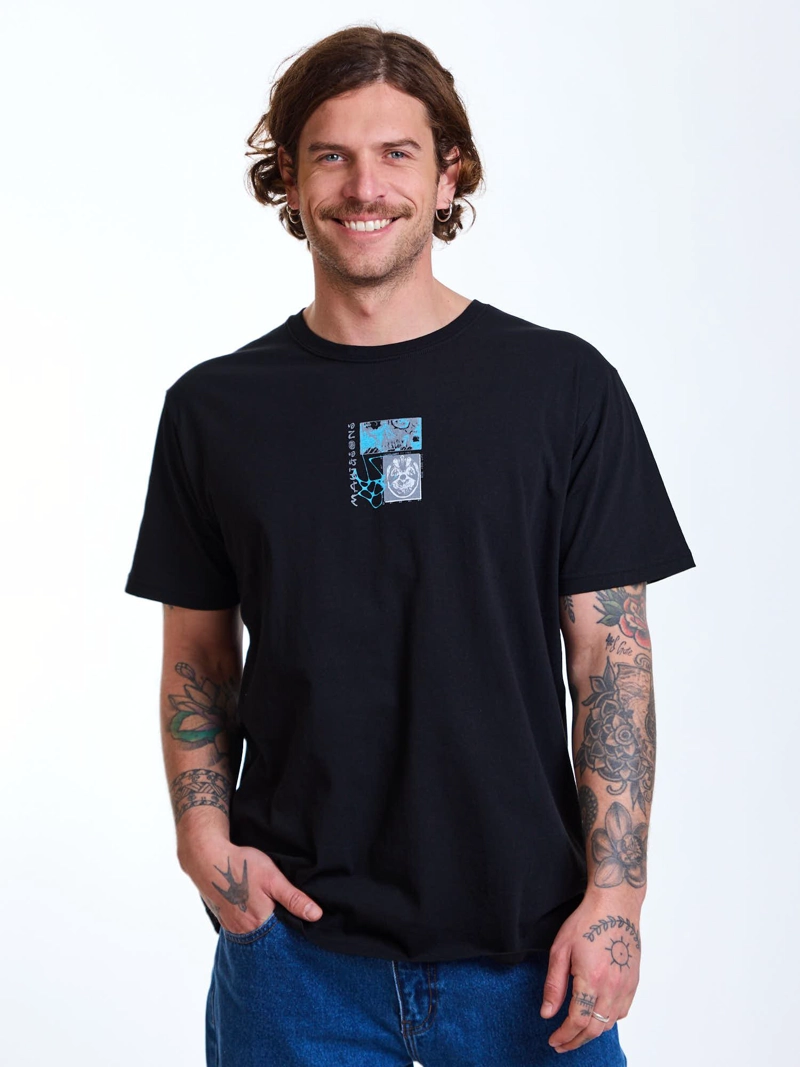 POLERA MC SUNSETS NEGRO HOMBRE MAUI AND SONS - 1