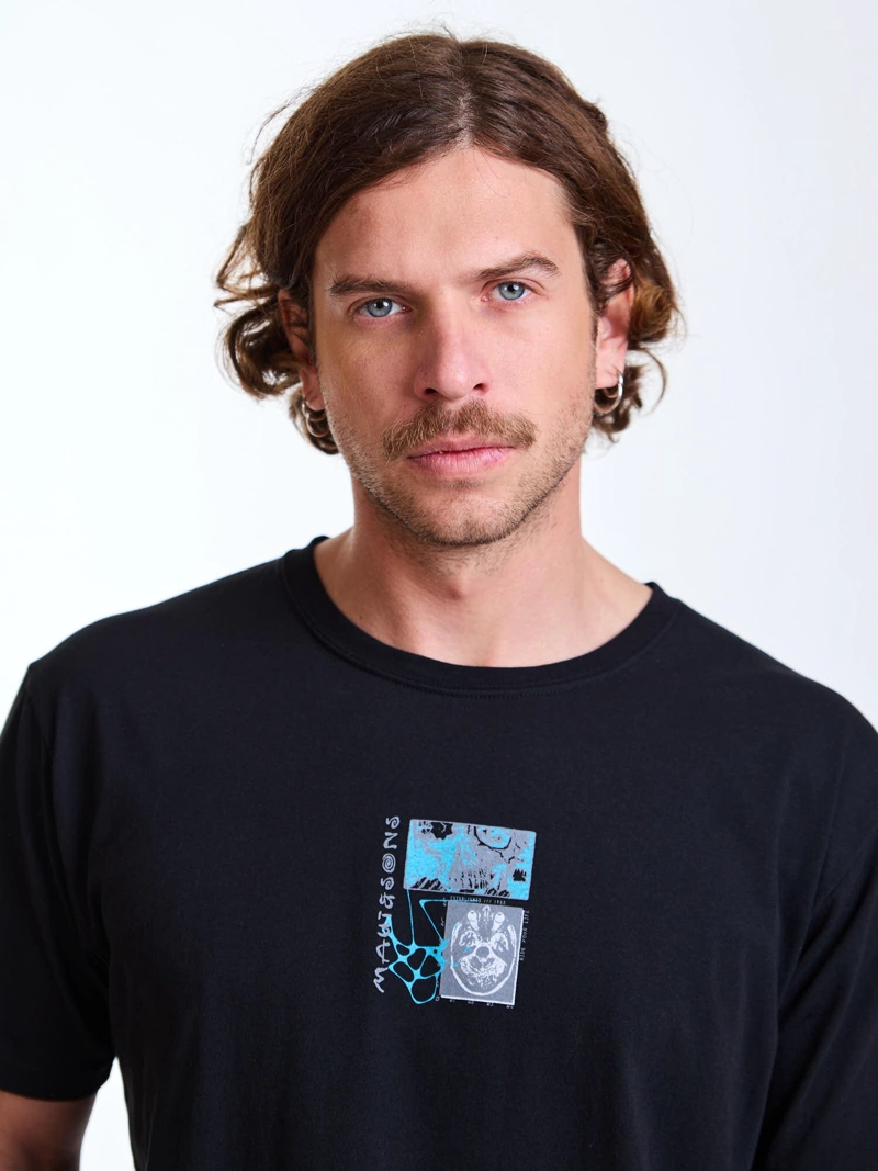 POLERA MC SUNSETS NEGRO HOMBRE MAUI AND SONS - 5