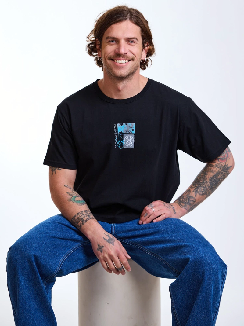 POLERA MC SUNSETS NEGRO HOMBRE MAUI AND SONS - 8