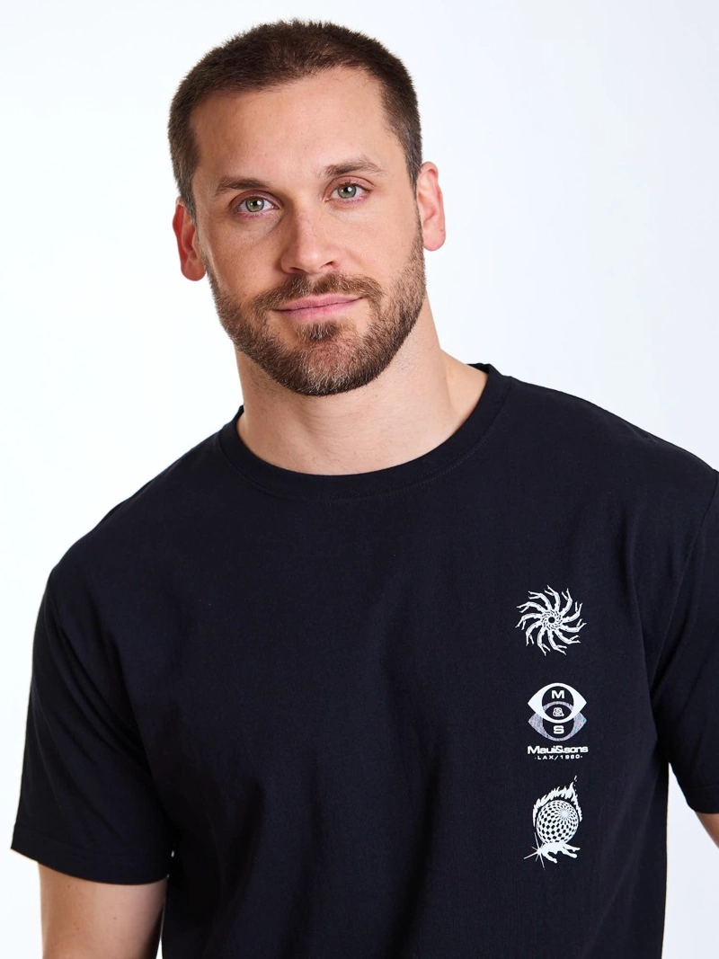 POLERA MC CHILL NEGRO HOMBRE MAUI AND SONS - 5