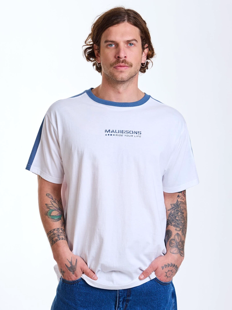 POLERA MC SALTY BLANCO HOMBRE MAUI AND SONS - 1