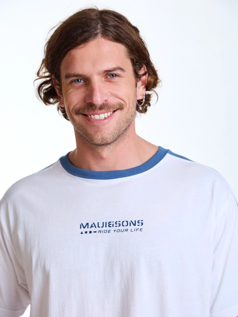 POLERA MC SALTY BLANCO HOMBRE MAUI AND SONS - 4