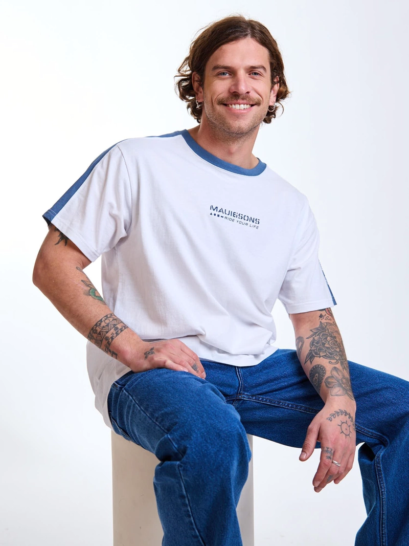 POLERA MC SALTY BLANCO HOMBRE MAUI AND SONS - 8