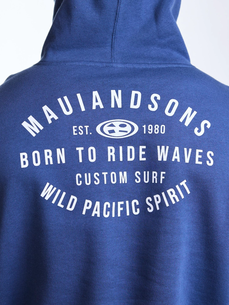 POLERON CANGURO COASTAL AZUL HOMBRE MAUI AND SONS - 4