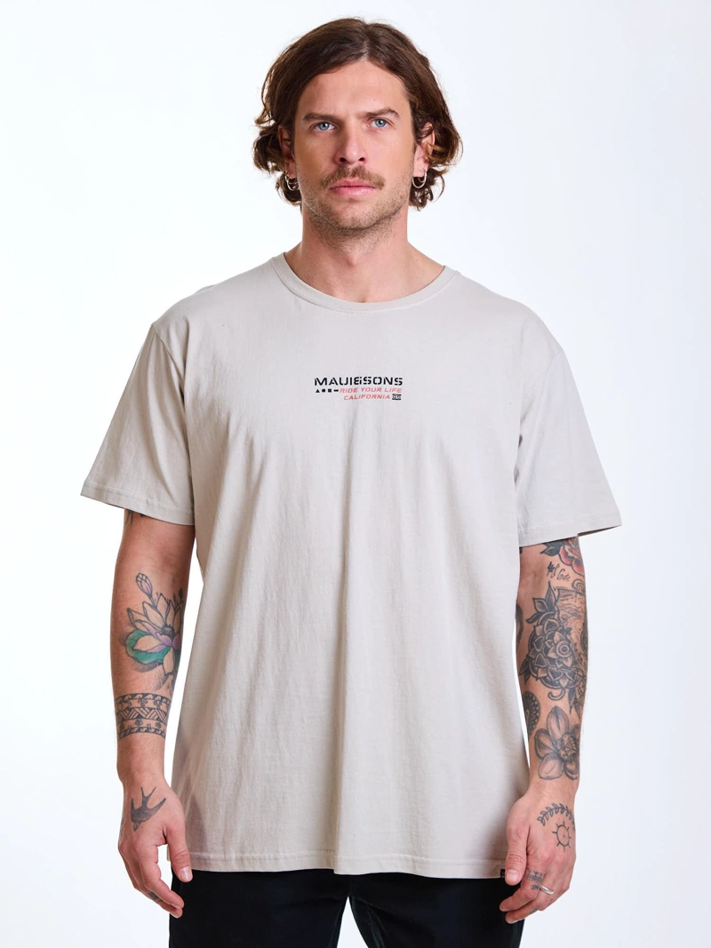 POLERA MC VIBES BEIGE HOMBRE MAUI AND SONS - 1
