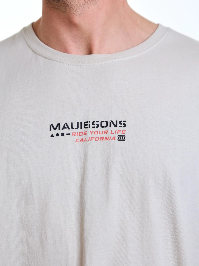 POLERA MC VIBES BEIGE HOMBRE MAUI AND SONS - 5