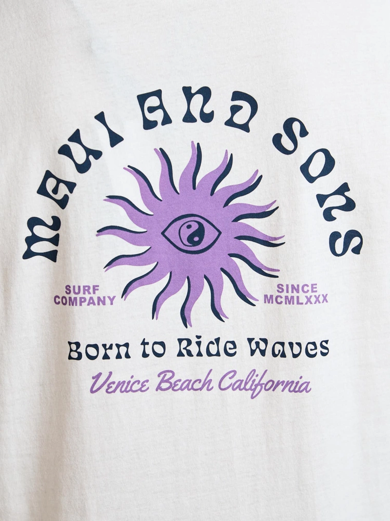 POLERA SM RIDE BLANCO HOMBRE MAUI AND SONS - 4