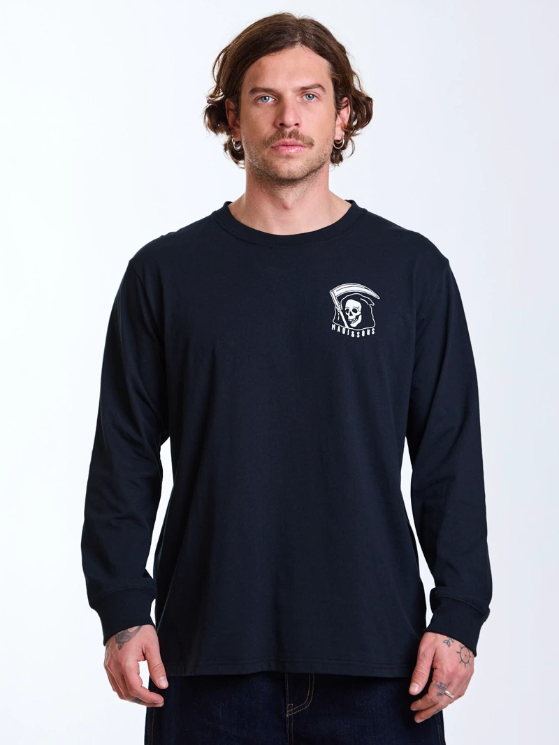 POLERA ML SPIRIT NEGRO HOMBRE MAUI AND SONS - 1