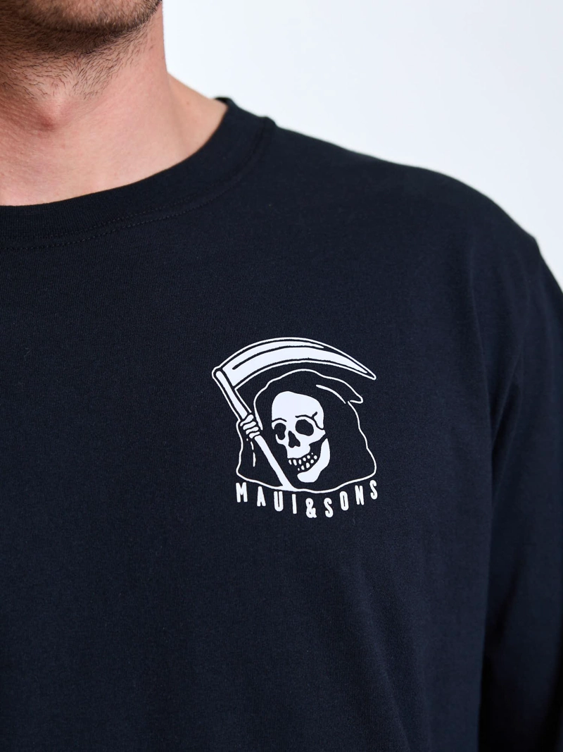 POLERA ML SPIRIT NEGRO HOMBRE MAUI AND SONS - 6