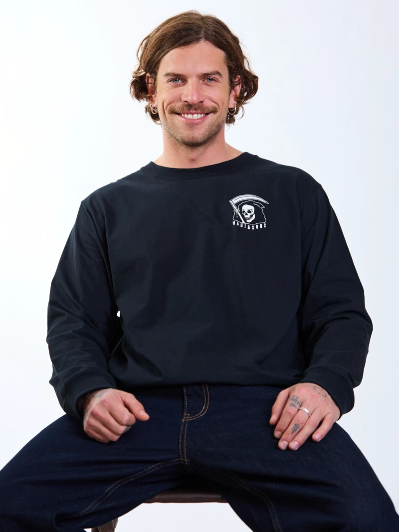 POLERA ML SPIRIT NEGRO HOMBRE MAUI AND SONS - 8