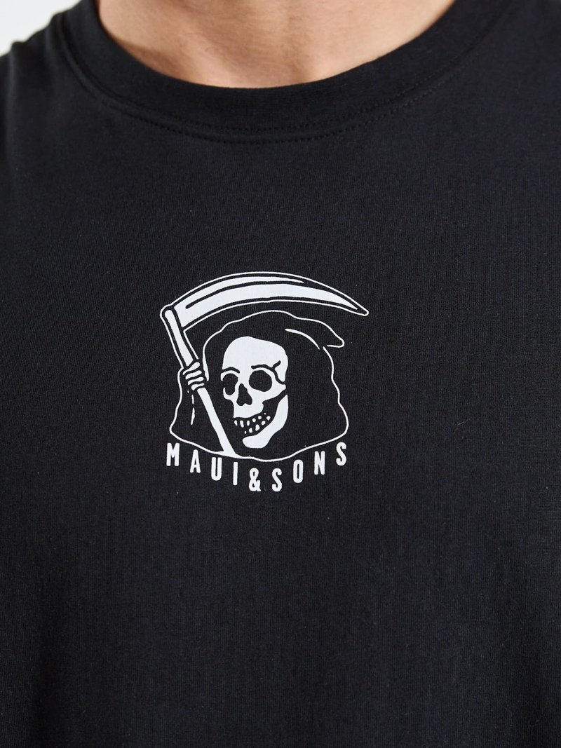 POLERA SM SALTY NEGRO HOMBRE MAUI AND SONS - 6