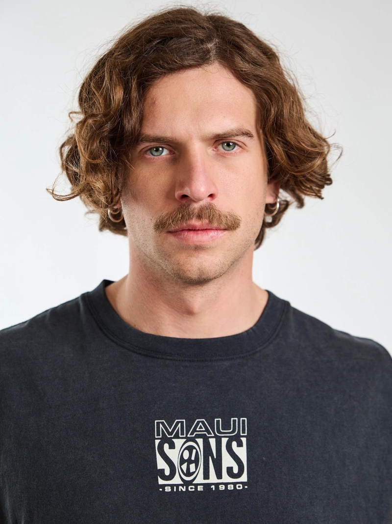 POLERA SM OCEANIC NEGRO HOMBRE MAUI AND SONS - 4