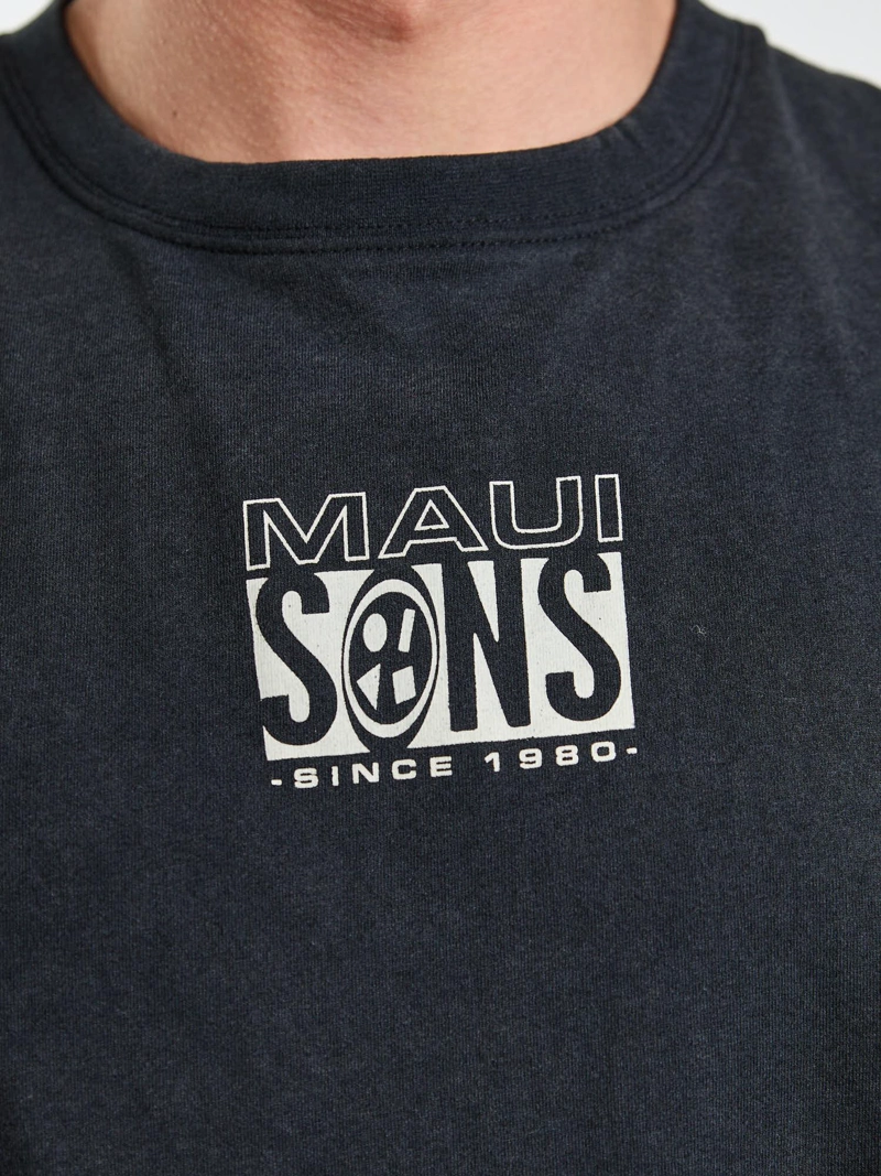 POLERA SM OCEANIC NEGRO HOMBRE MAUI AND SONS - 5