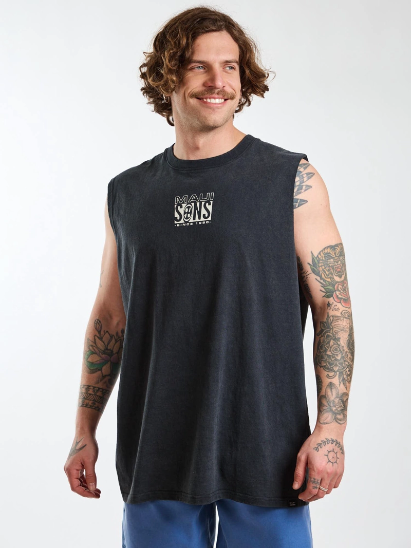 POLERA SM OCEANIC NEGRO HOMBRE MAUI AND SONS - 6