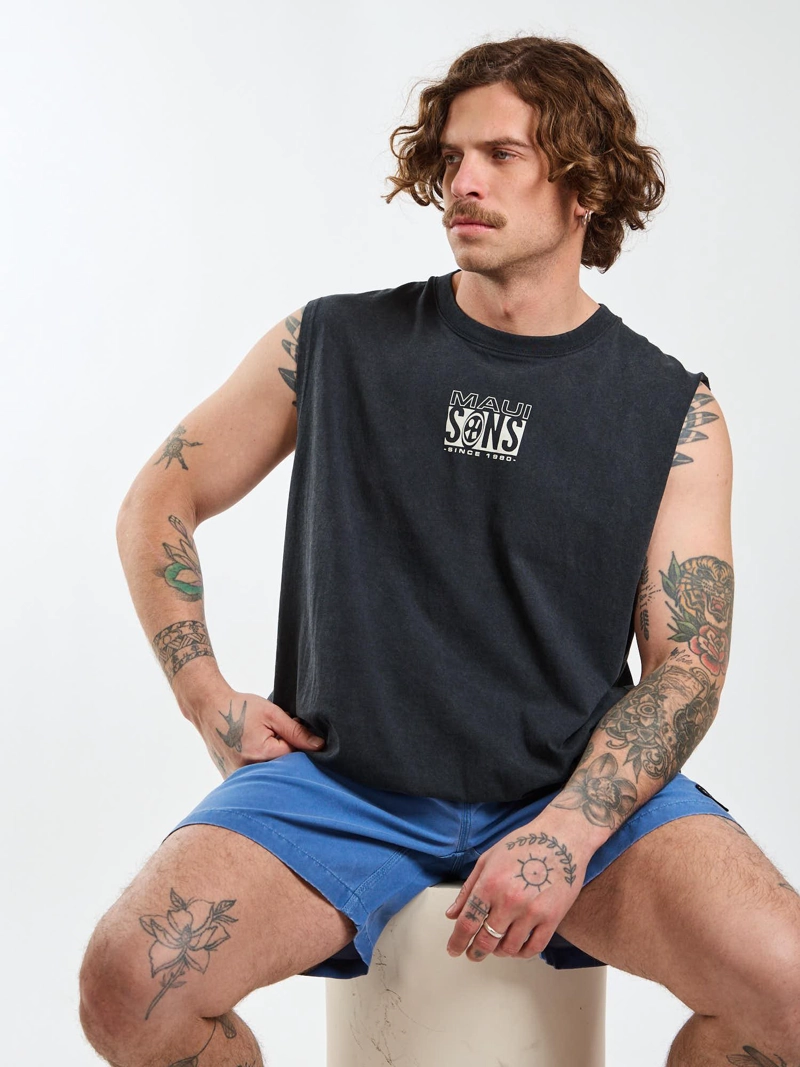 POLERA SM OCEANIC NEGRO HOMBRE MAUI AND SONS - 7