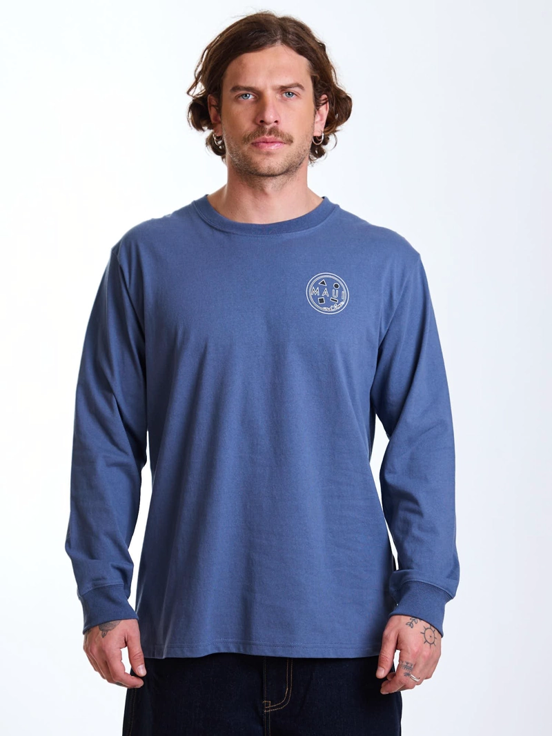 POLERA ML SANDY CELESTE HOMBRE MAUI AND SONS - 1