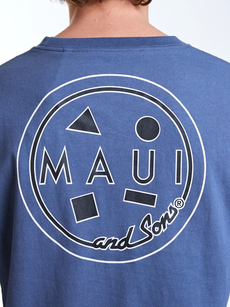 POLERA ML SANDY CELESTE HOMBRE MAUI AND SONS - 4