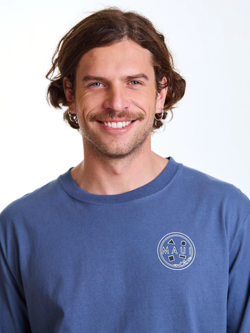 POLERA ML SANDY CELESTE HOMBRE MAUI AND SONS - 5