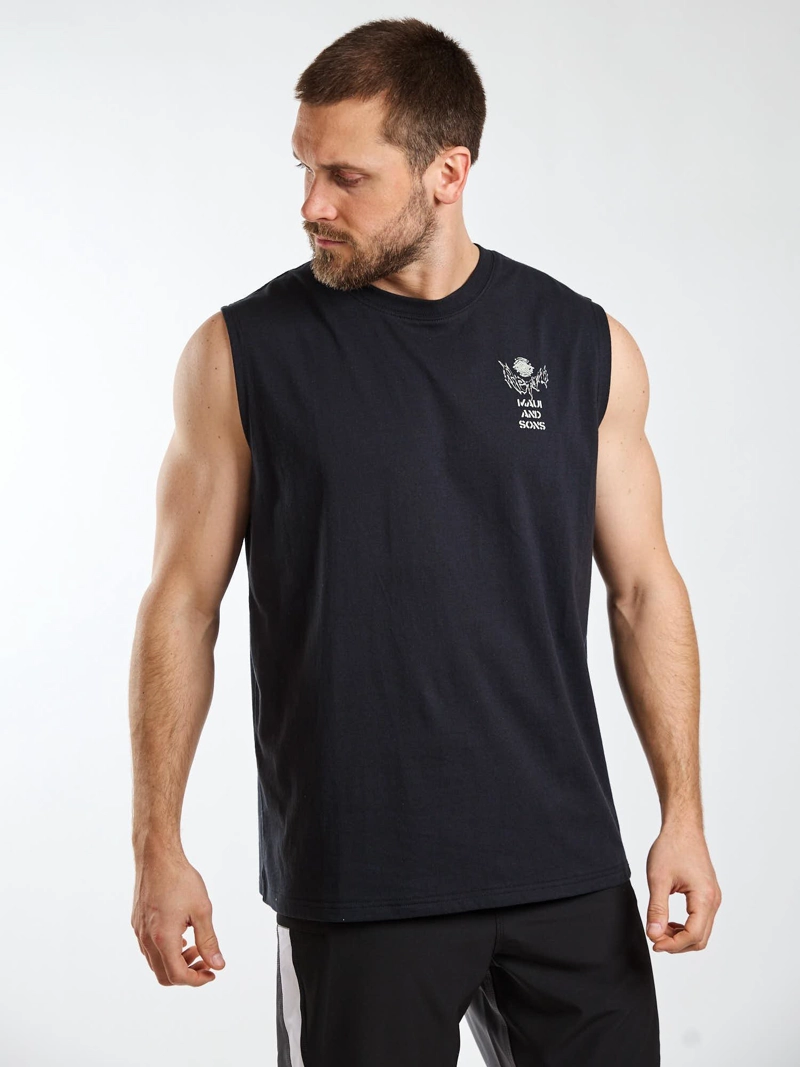 POLERA SM VISION WAVE NEGRO HOMBRE MAUI AND SONS - 7
