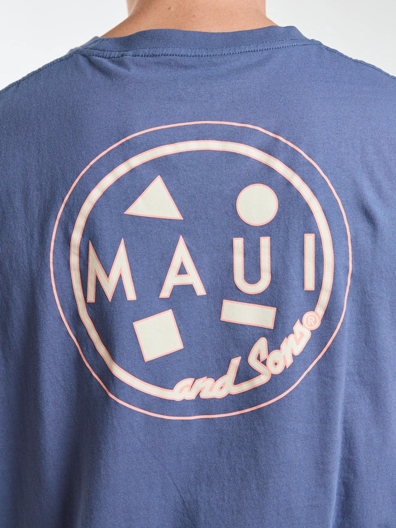 POLERA SM VOYAGER CELESTE HOMBRE MAUI AND SONS - 4