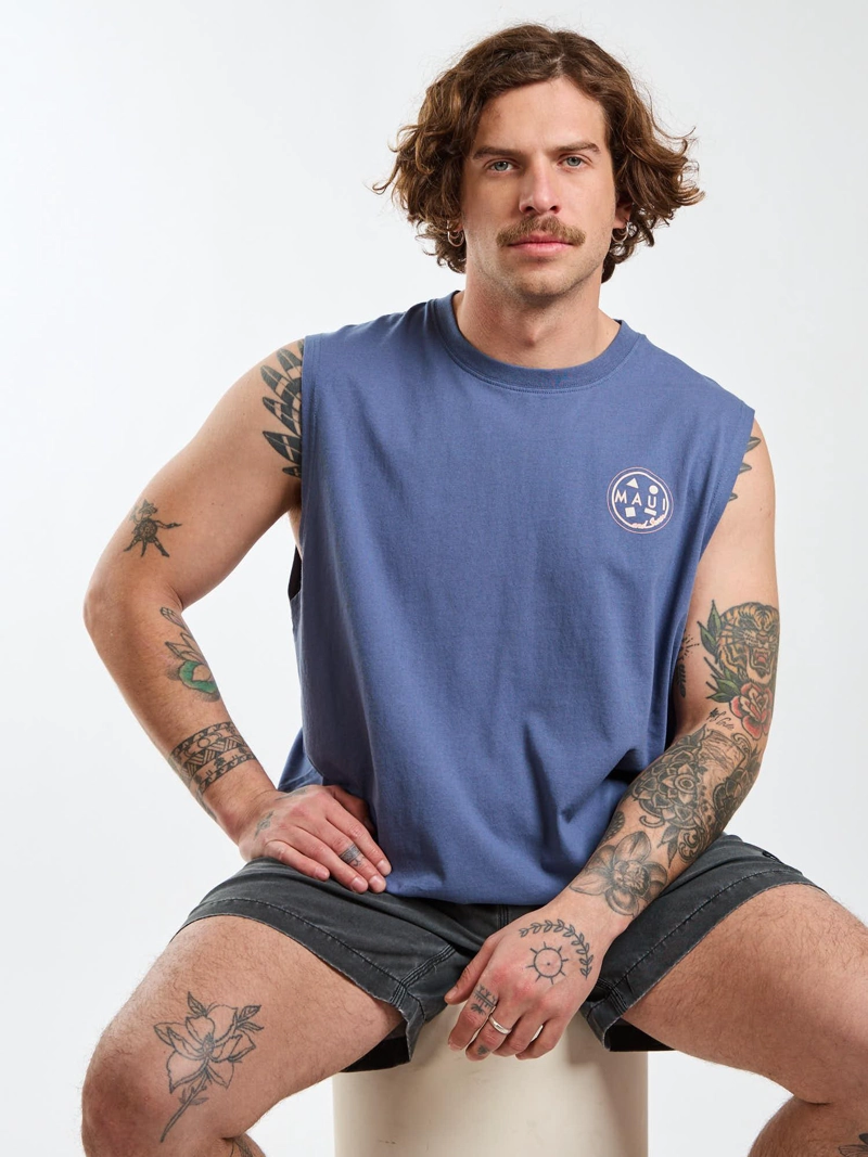 POLERA SM VOYAGER CELESTE HOMBRE MAUI AND SONS - 7