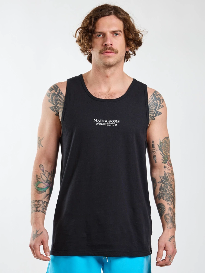 POLERA SM FLOW NEGRO HOMBRE MAUI AND SONS S