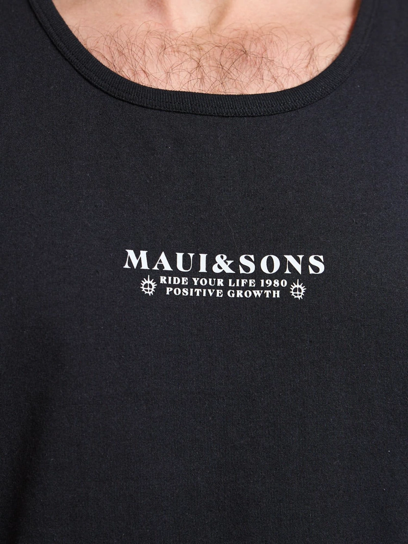 POLERA SM FLOW NEGRO HOMBRE MAUI AND SONS - 5