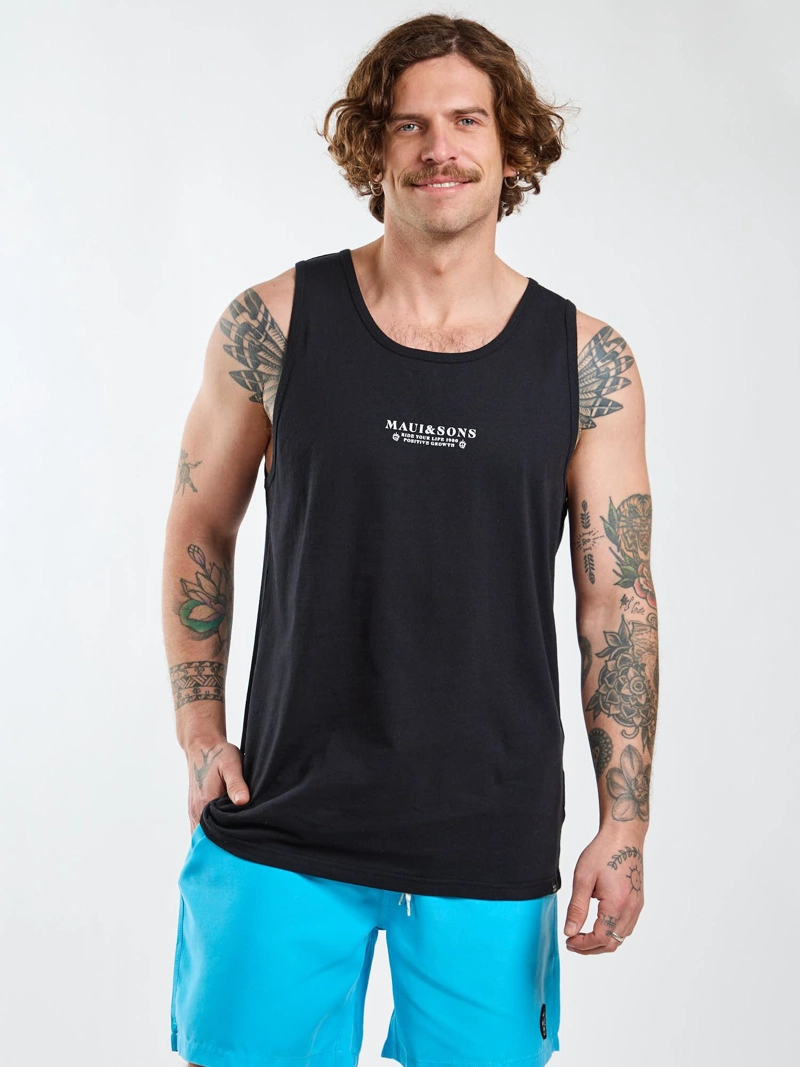 POLERA SM FLOW NEGRO HOMBRE MAUI AND SONS - 6