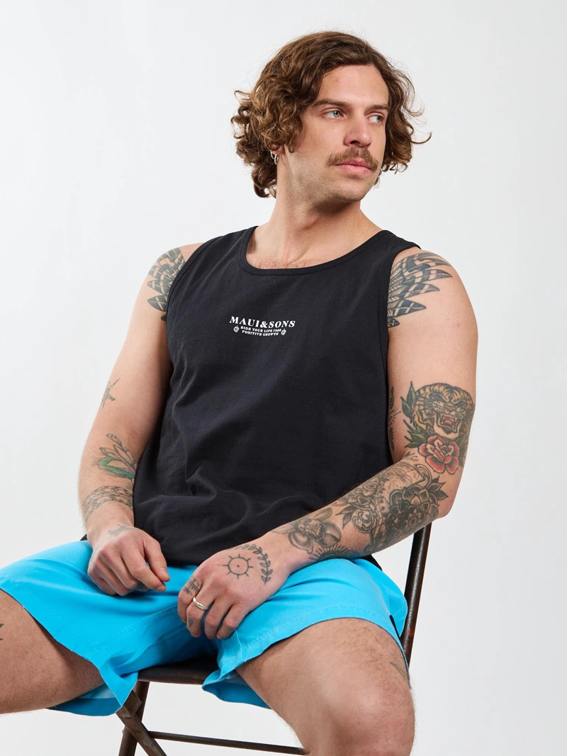 POLERA SM FLOW NEGRO HOMBRE MAUI AND SONS - 7