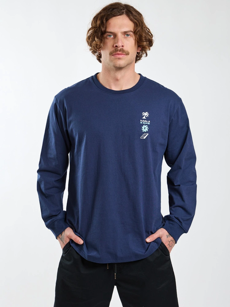 POLERA ML SUN AZUL HOMBRE MAUI AND SONS - 7