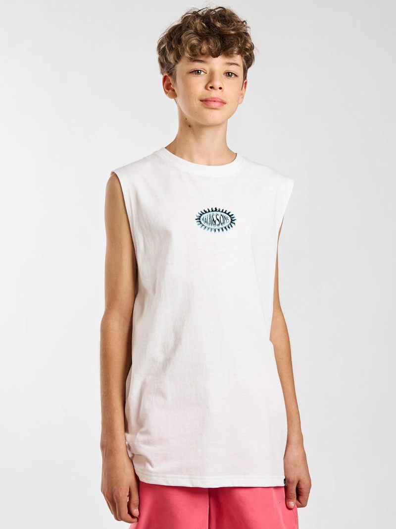 POLERA SM SHORELINE BLANCO INFANTIL MAUI AND SONS - 1