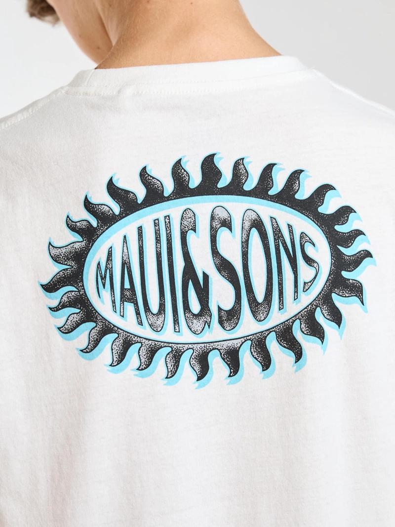 POLERA SM SHORELINE BLANCO INFANTIL MAUI AND SONS - 4