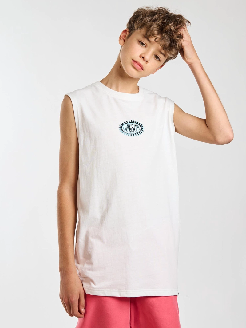 POLERA SM SHORELINE BLANCO INFANTIL MAUI AND SONS - 6