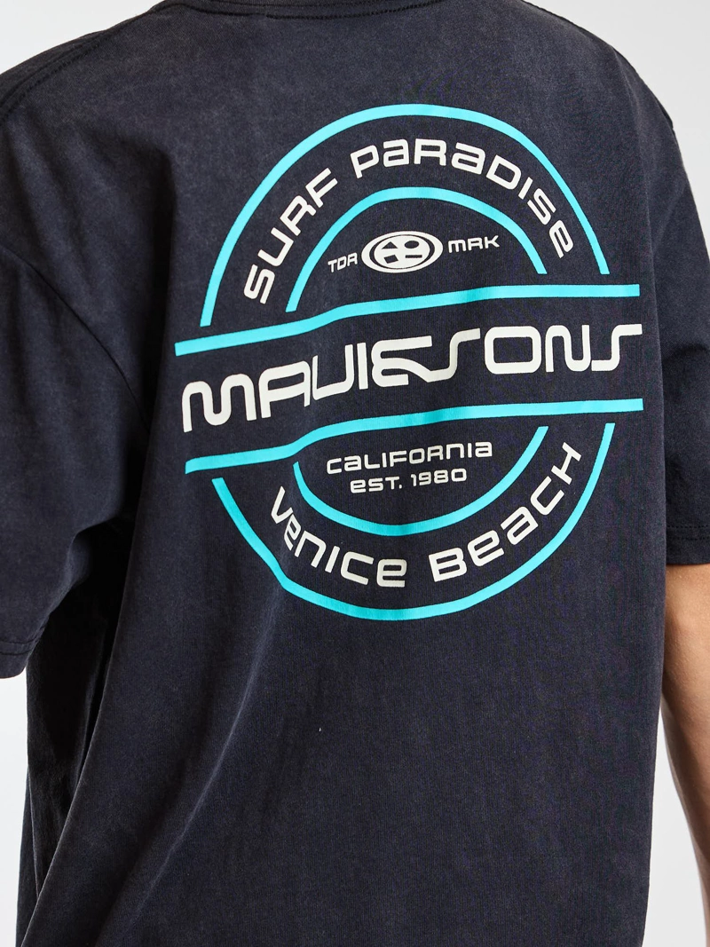 POLERA MC HORIZON NEGRO INFANTIL MAUI AND SONS - 4