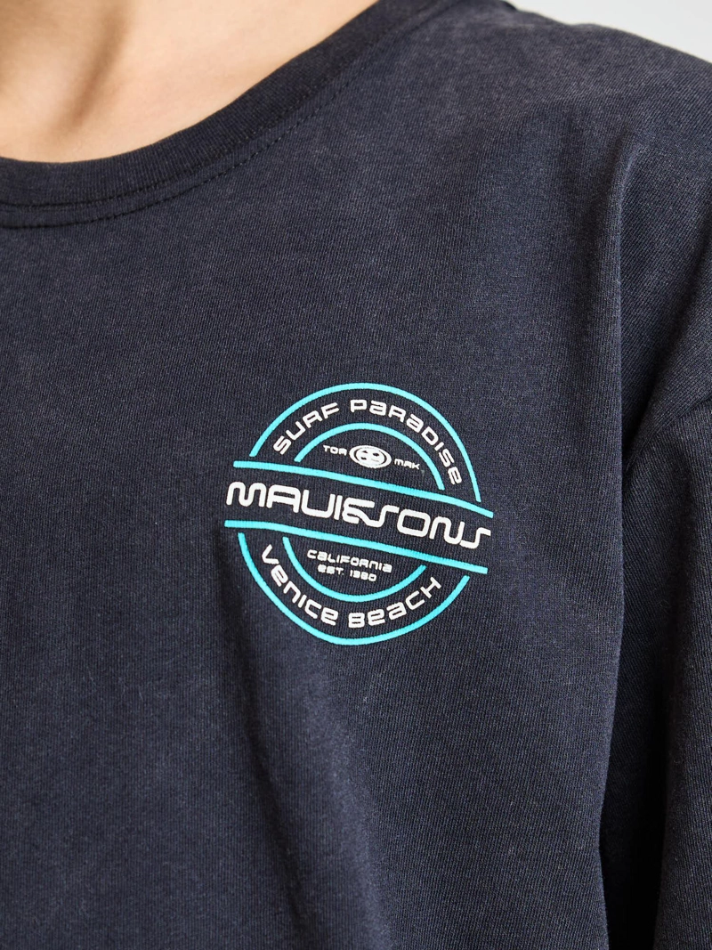 POLERA MC HORIZON NEGRO INFANTIL MAUI AND SONS - 6