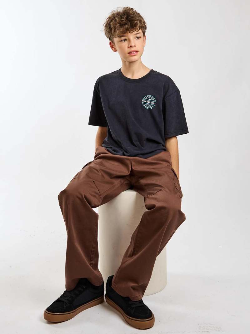 POLERA MC HORIZON NEGRO INFANTIL MAUI AND SONS - 8