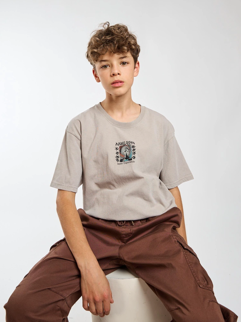 POLERA MC ENDLESS BEIGE INFANTIL MAUI AND SONS - 7