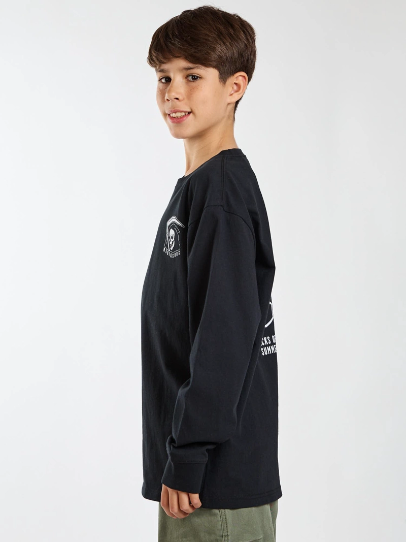 POLERA ML CALIFORNIA NEGRO INFANTIL MAUI AND SONS - 3