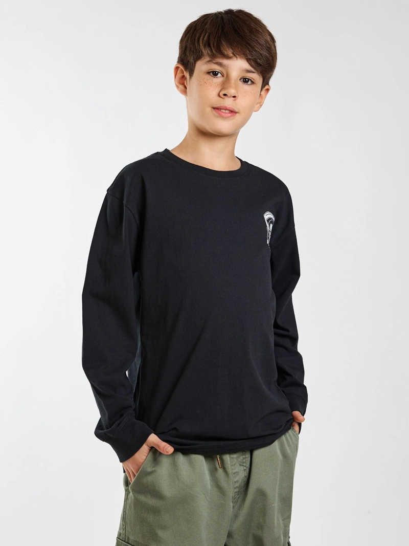 POLERA ML CALIFORNIA NEGRO INFANTIL MAUI AND SONS - 7