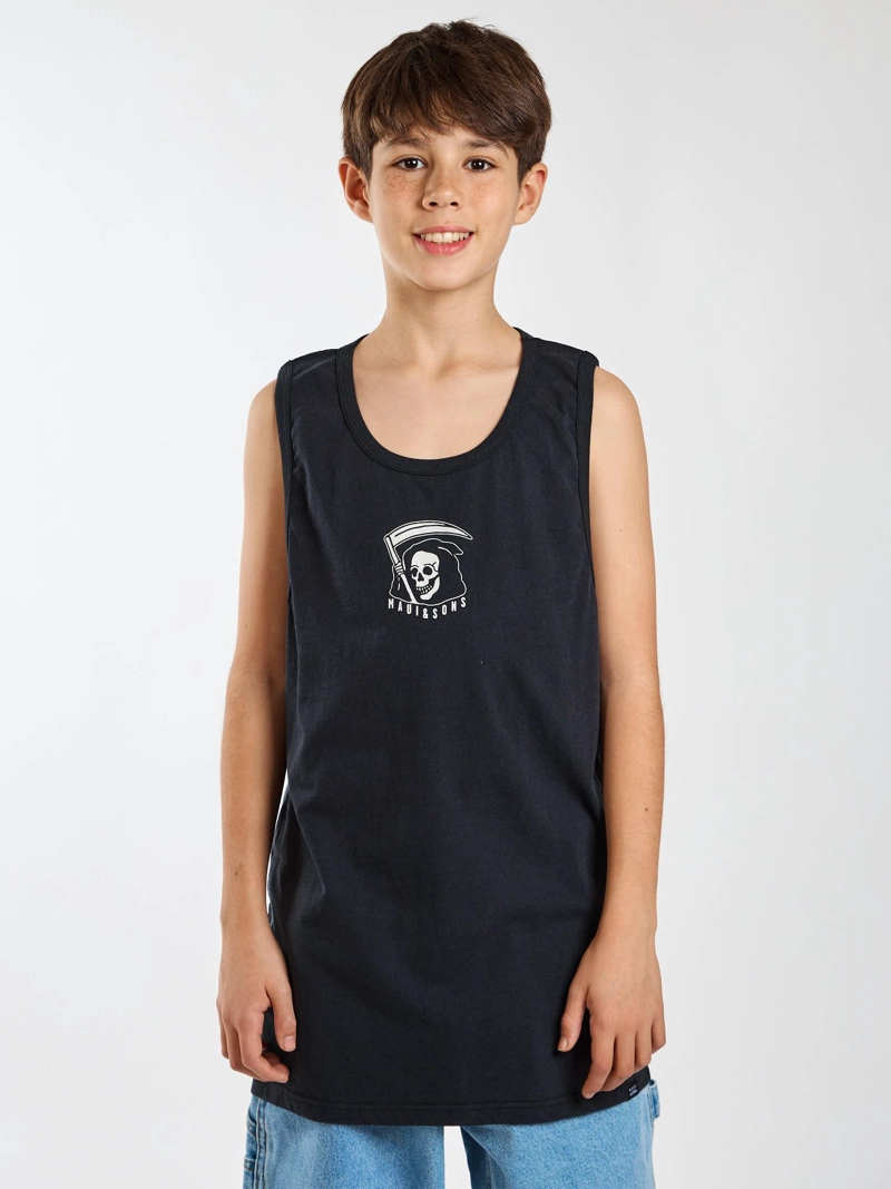 POLERA SM SURFSIDE NEGRO INFANTIL MAUI AND SONS - 1