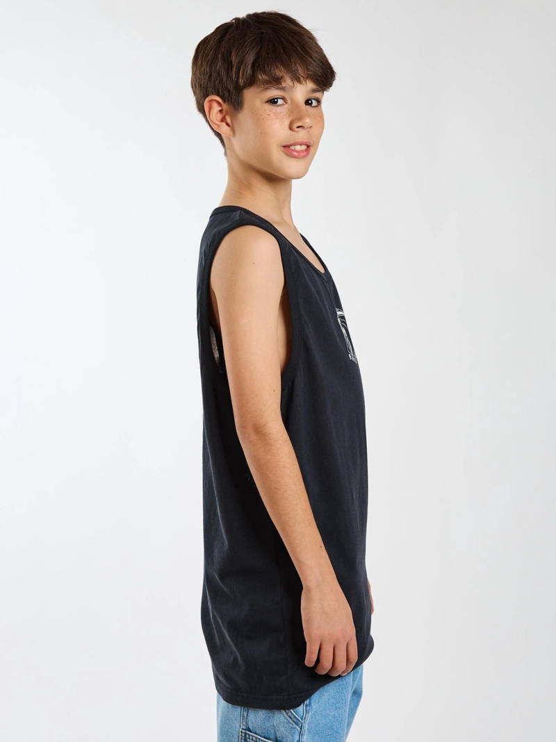 POLERA SM SURFSIDE NEGRO INFANTIL MAUI AND SONS - 3