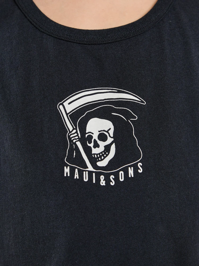 POLERA SM SURFSIDE NEGRO INFANTIL MAUI AND SONS - 5