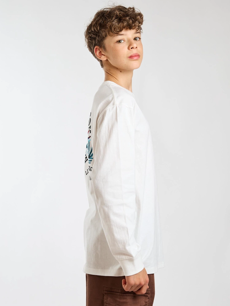 POLERA ML MALIBU BLANCO INFANTIL MAUI AND SONS - 3