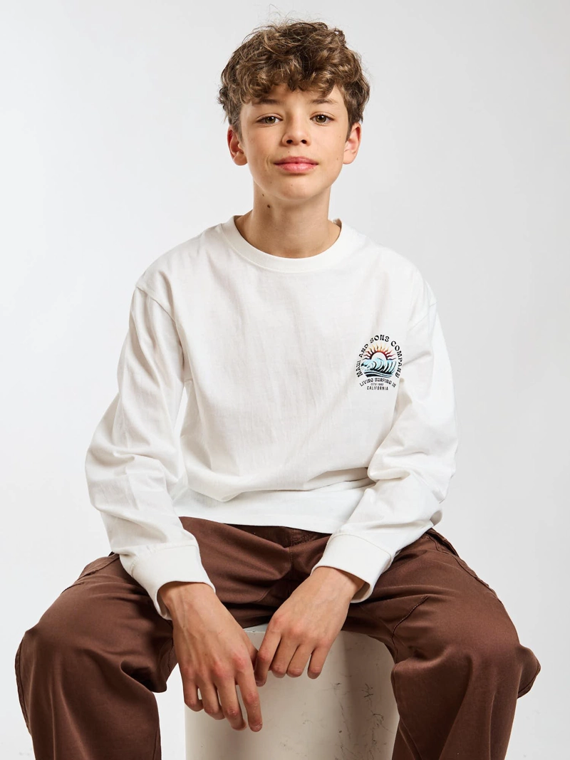 POLERA ML MALIBU BLANCO INFANTIL MAUI AND SONS - 8