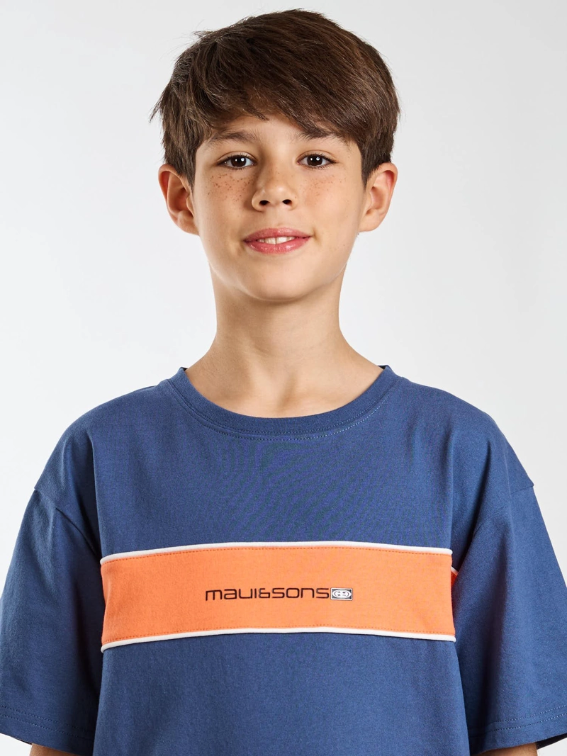 POLERA MC KALANI AZUL INFANTIL MAUI AND SONS - 4