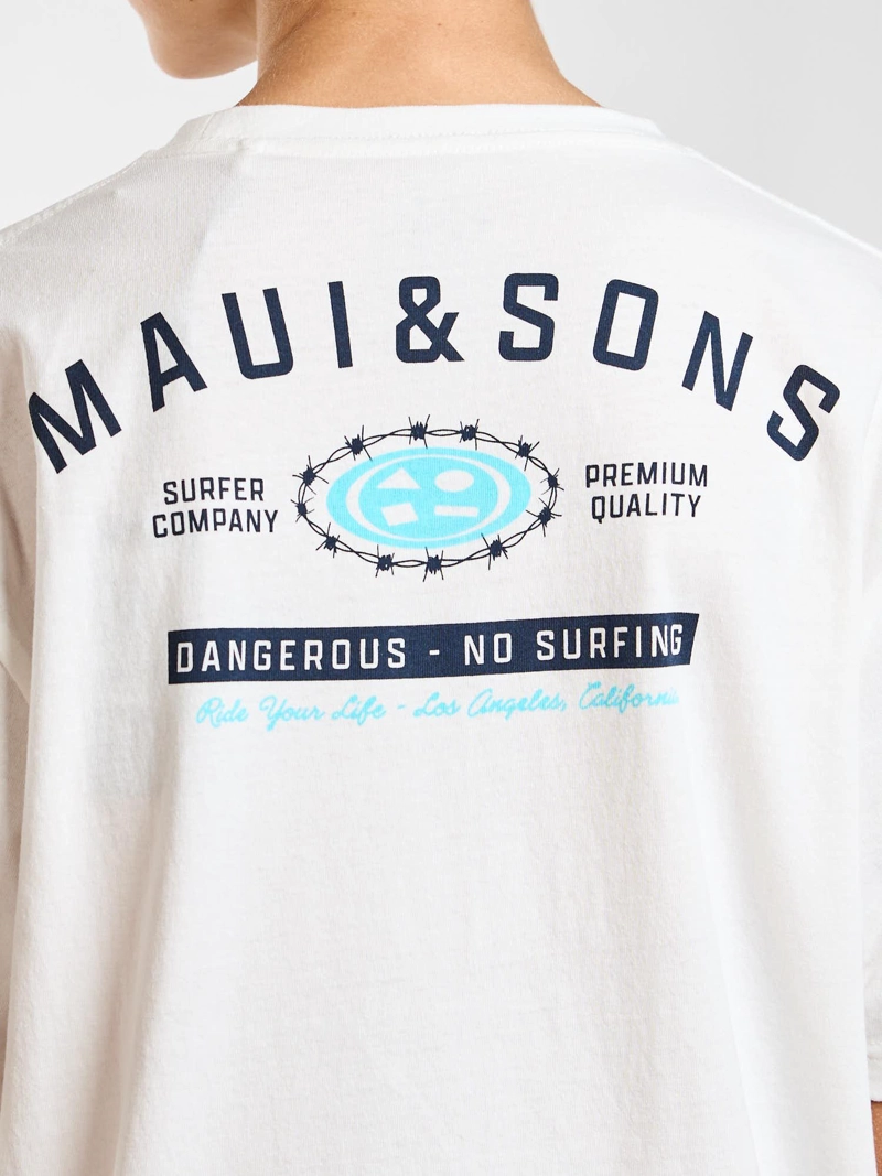 POLERA MC BEACH BLANCO INFANTIL MAUI AND SONS - 4