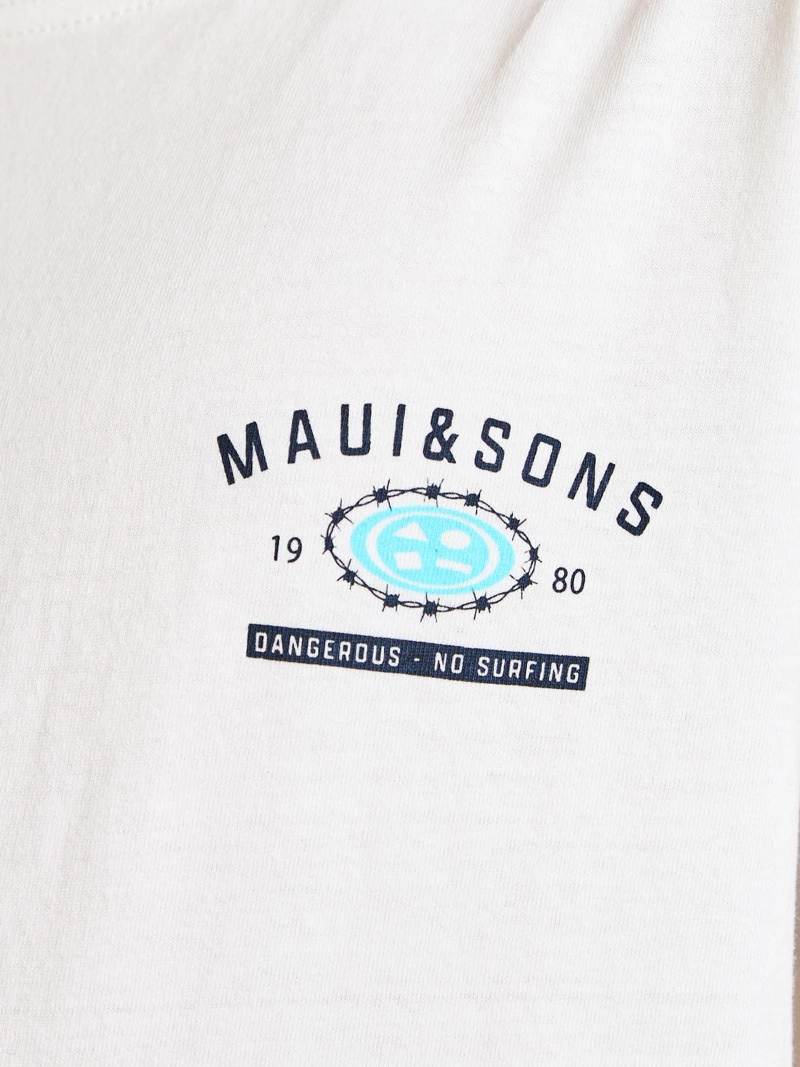 POLERA MC BEACH BLANCO INFANTIL MAUI AND SONS - 5