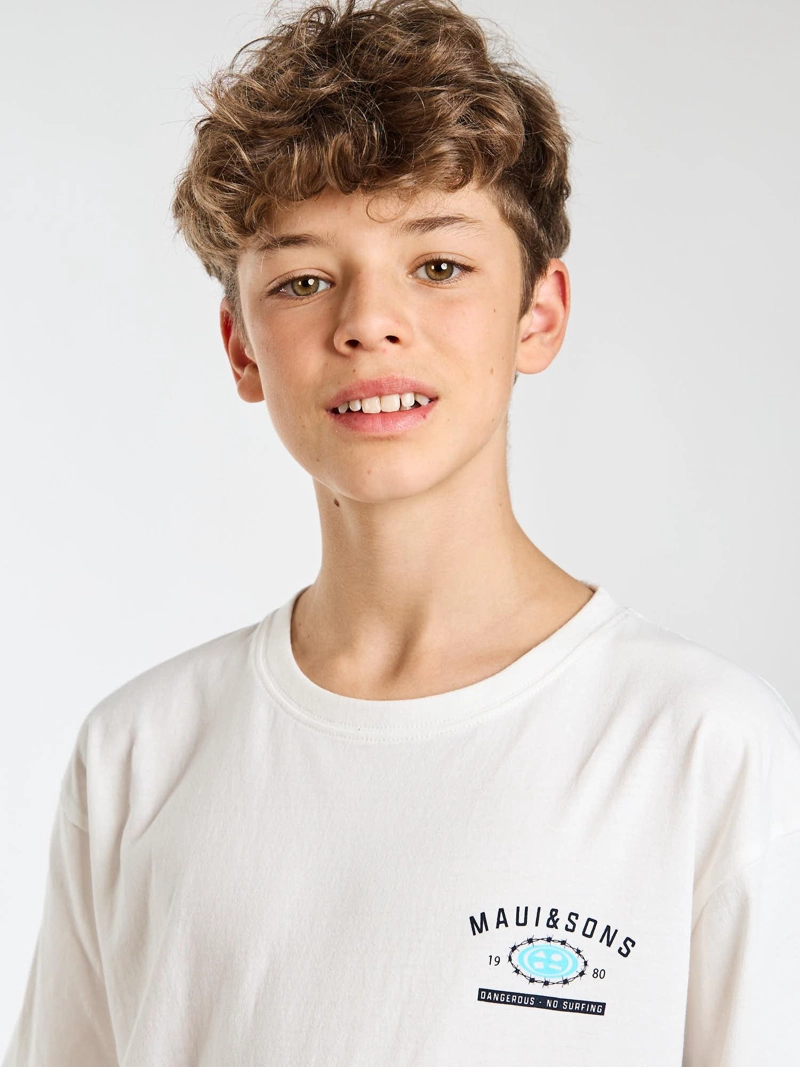 POLERA MC BEACH BLANCO INFANTIL MAUI AND SONS - 6