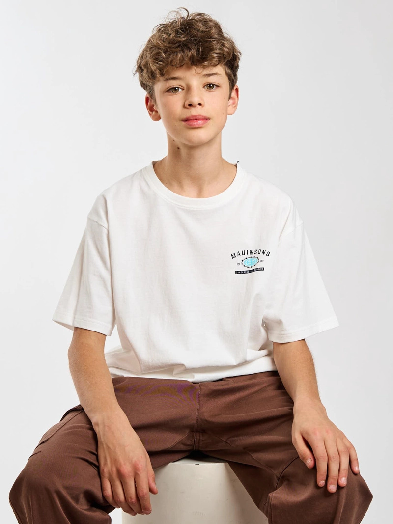 POLERA MC BEACH BLANCO INFANTIL MAUI AND SONS - 8
